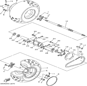 Bearing 38W, Yamaha, 93306-00705